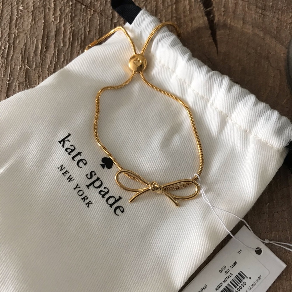 Kate Spade bow adjustable bracelet